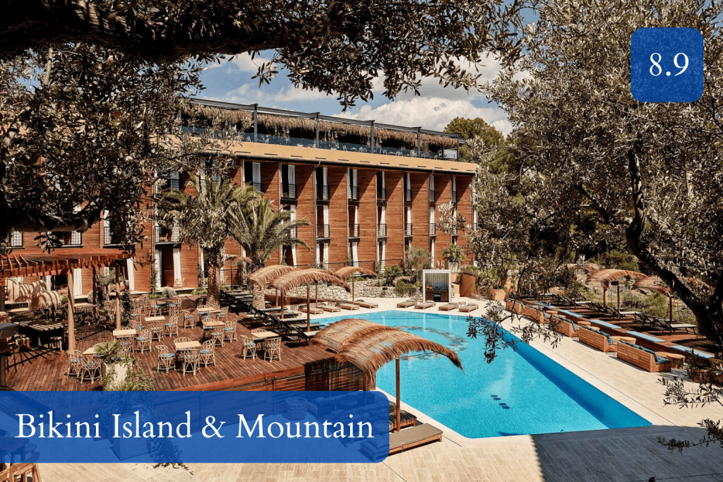 hillside pool with views over Port de Sóller