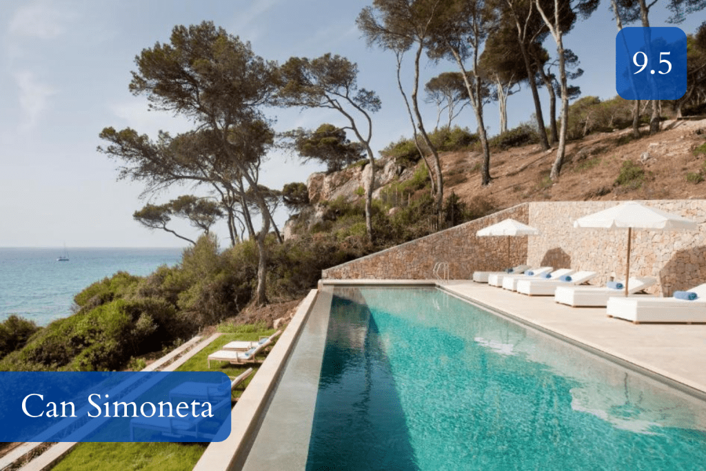 clifftop terraces above the sea in Canyamel