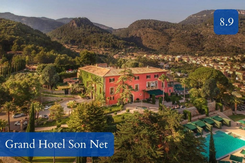 grand manor house, formal gardens and valley views