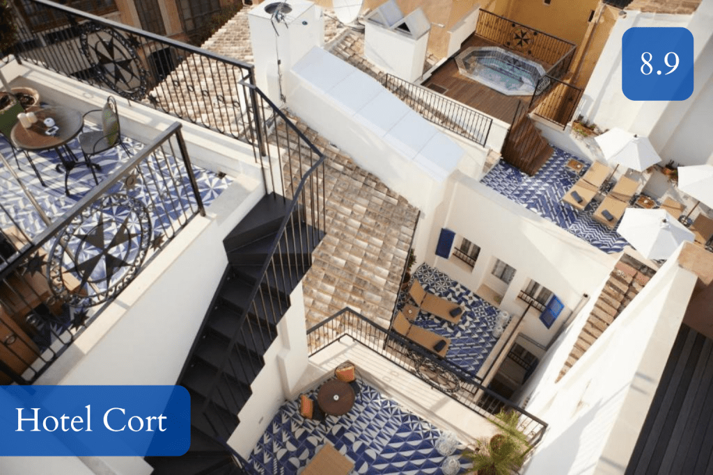 rooftop plunge pool overlooking Plaça de Cort