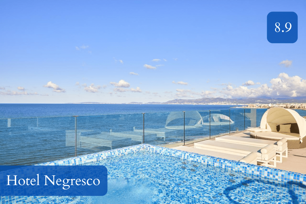 adults-only hotel with sea-view balconies on the promenade