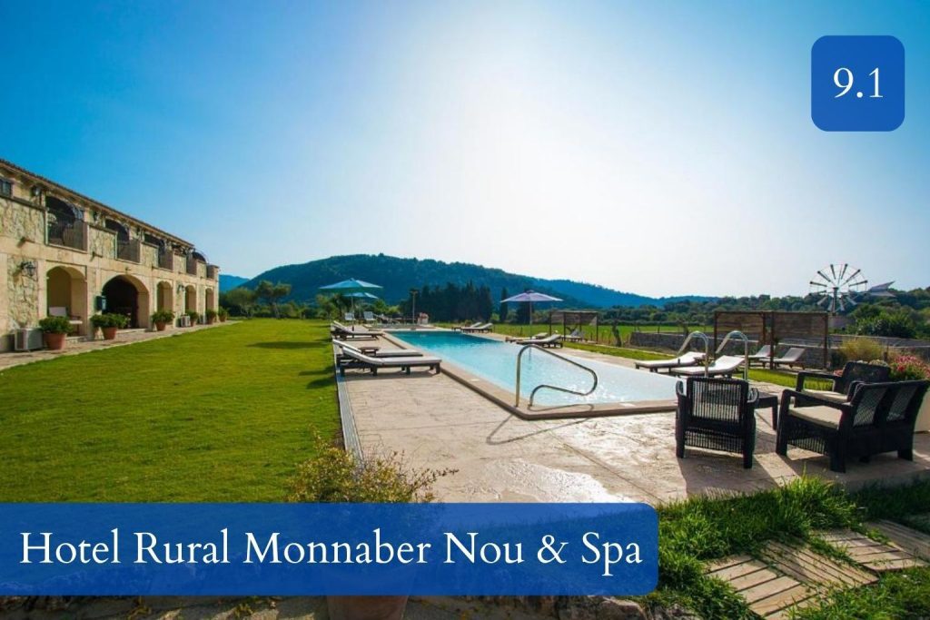 manor house, mountain farm landscape and spa garden