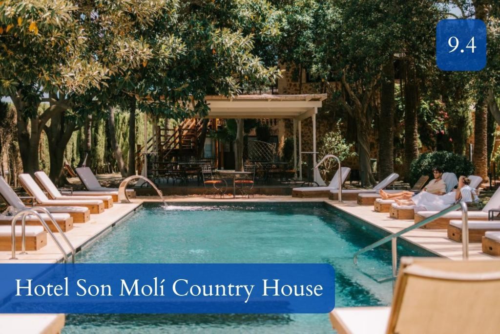 gardens and pool in a country-house setting near Palma