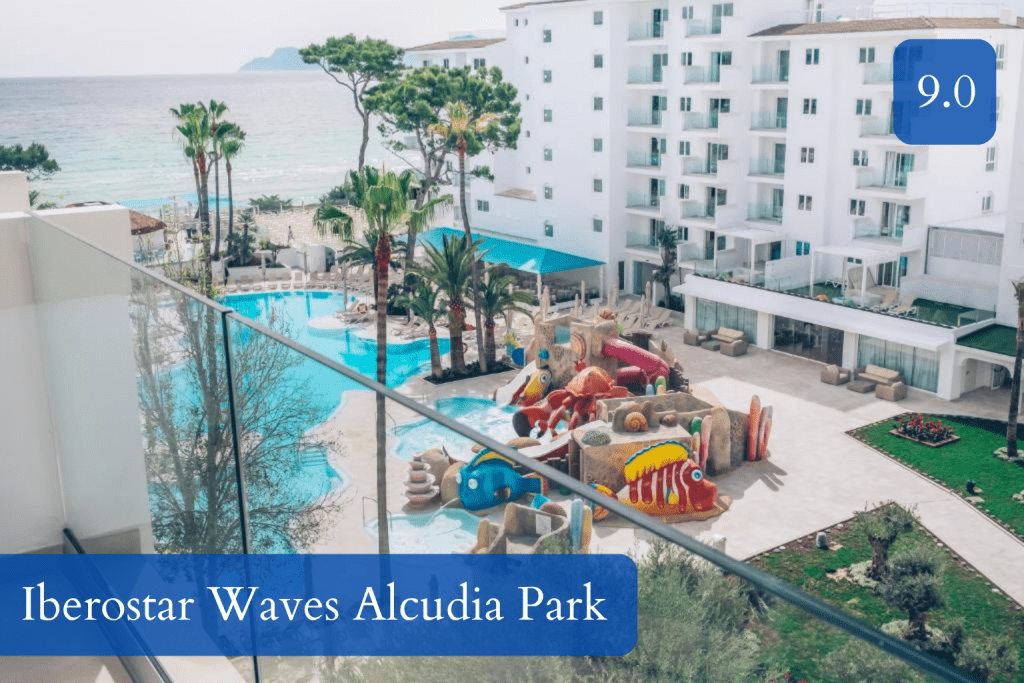 beachfront resort with children’s water park and pools