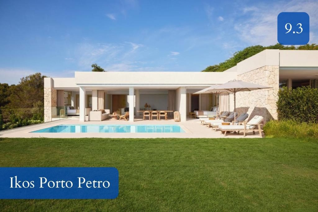 family villa or deluxe suite garden with private pool near the coast