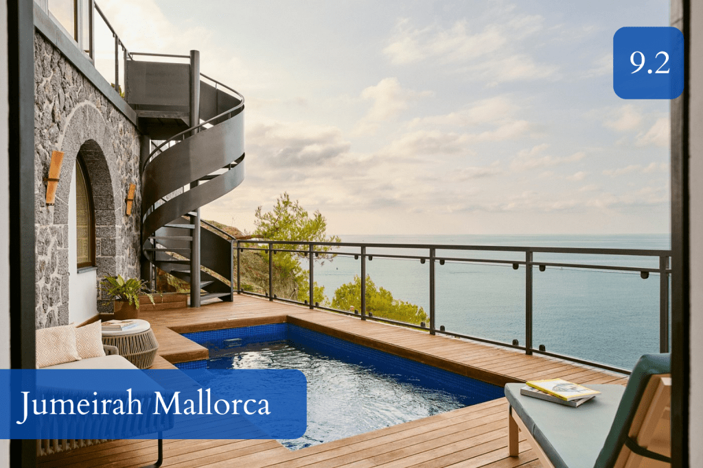 clifftop terraces and panoramic sea views above Port de Sóller