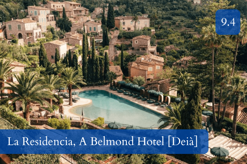 stone manor houses and olive-tree terraces in Deià