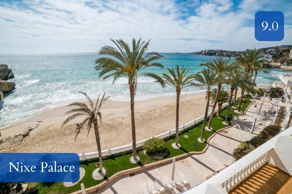 hotel terrace directly above Cala Major Beach