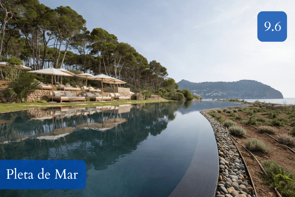 adults-only infinity pool with sea views on the east coast