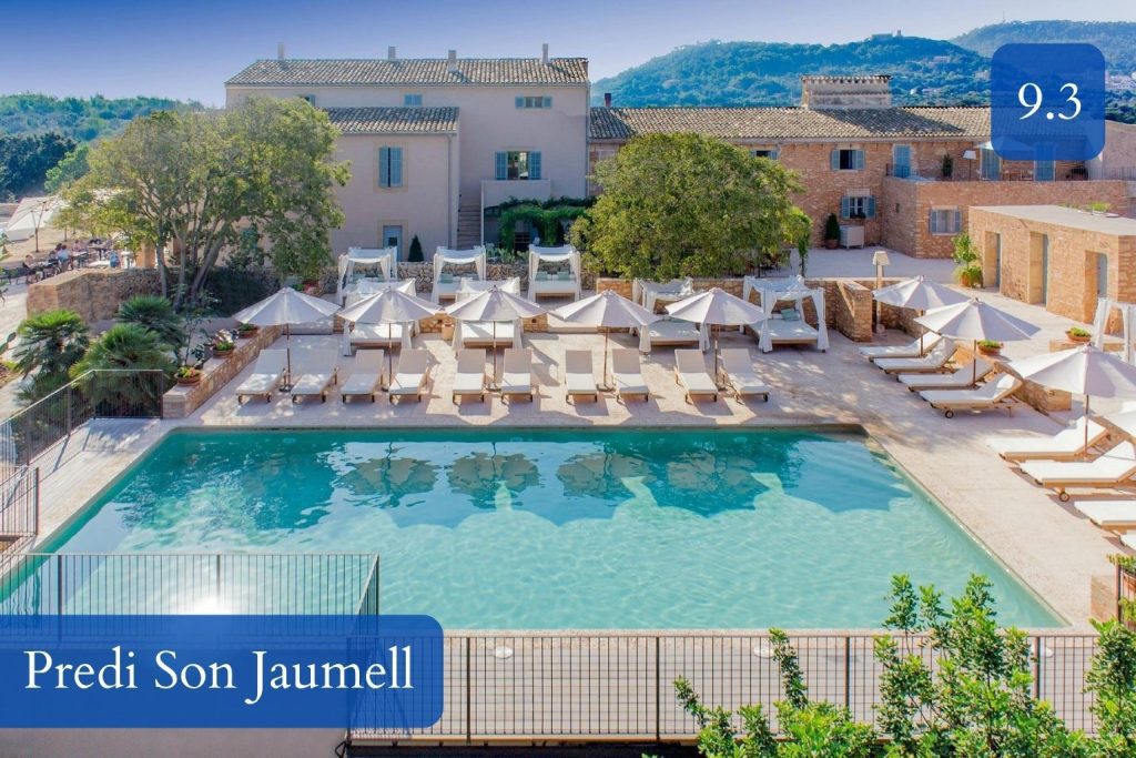 stone suites, oak trees and quiet pool in the Capdepera countryside