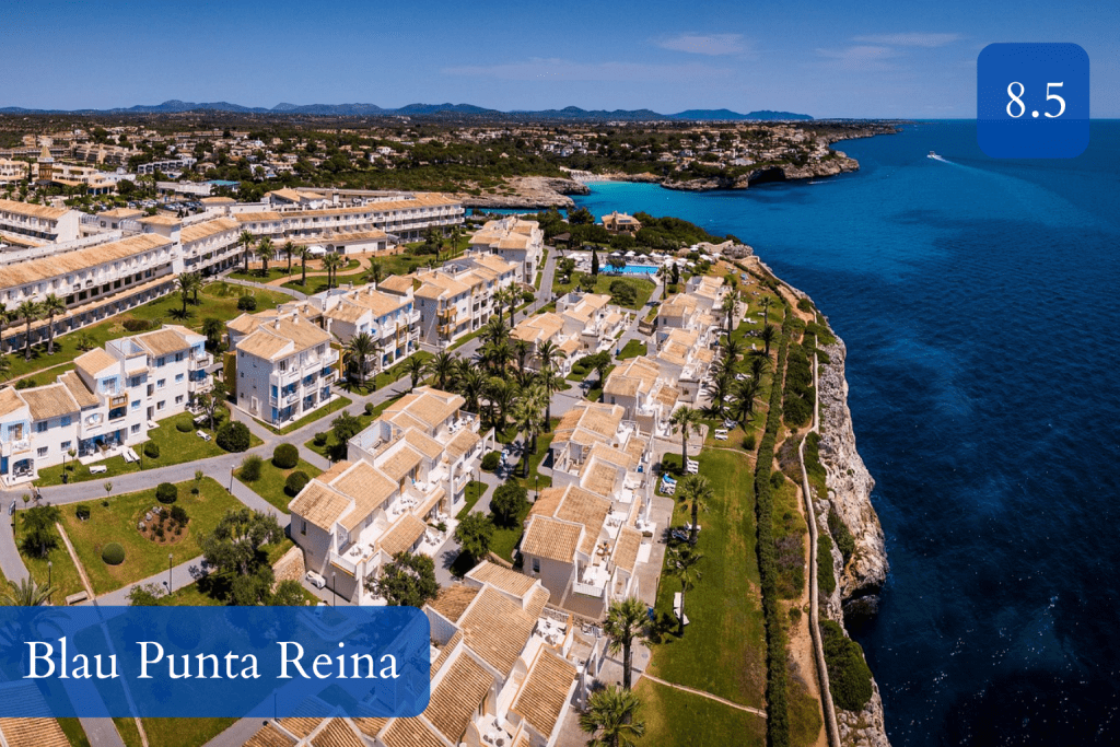 cliffside family resort with water park and sea views