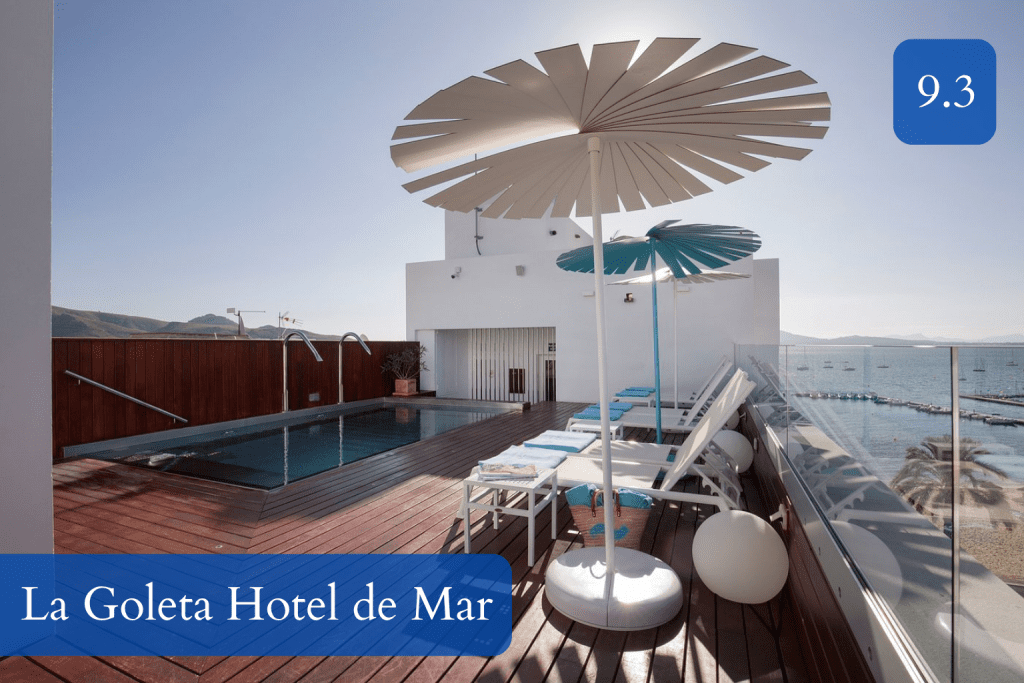 beachside facade and small pool close to the promenade