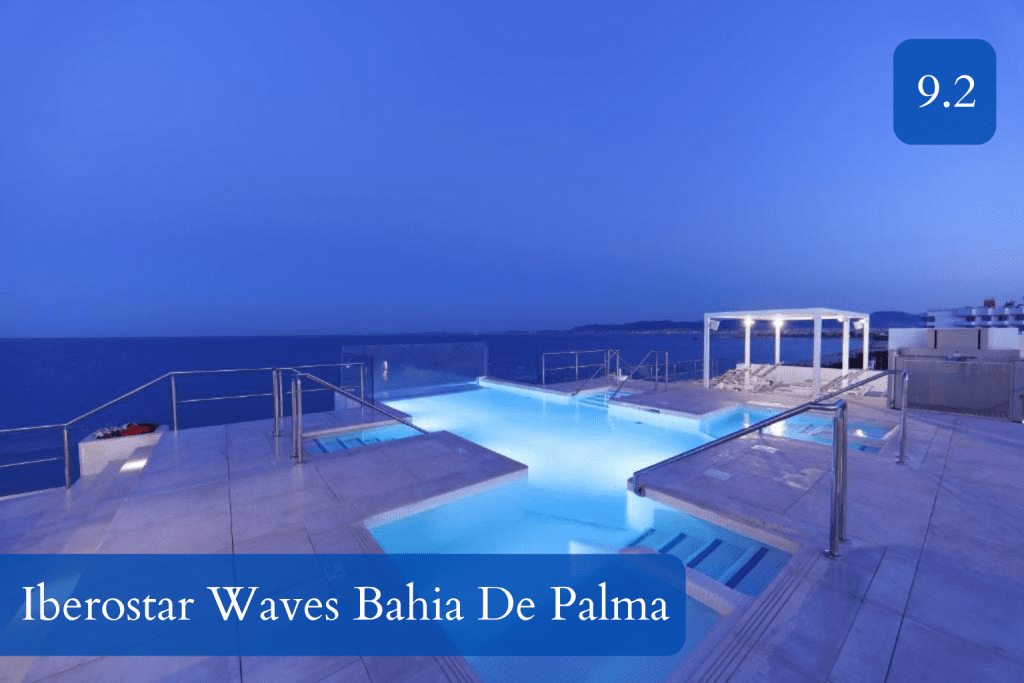 rooftop infinity pool with sea views over Playa de Palma