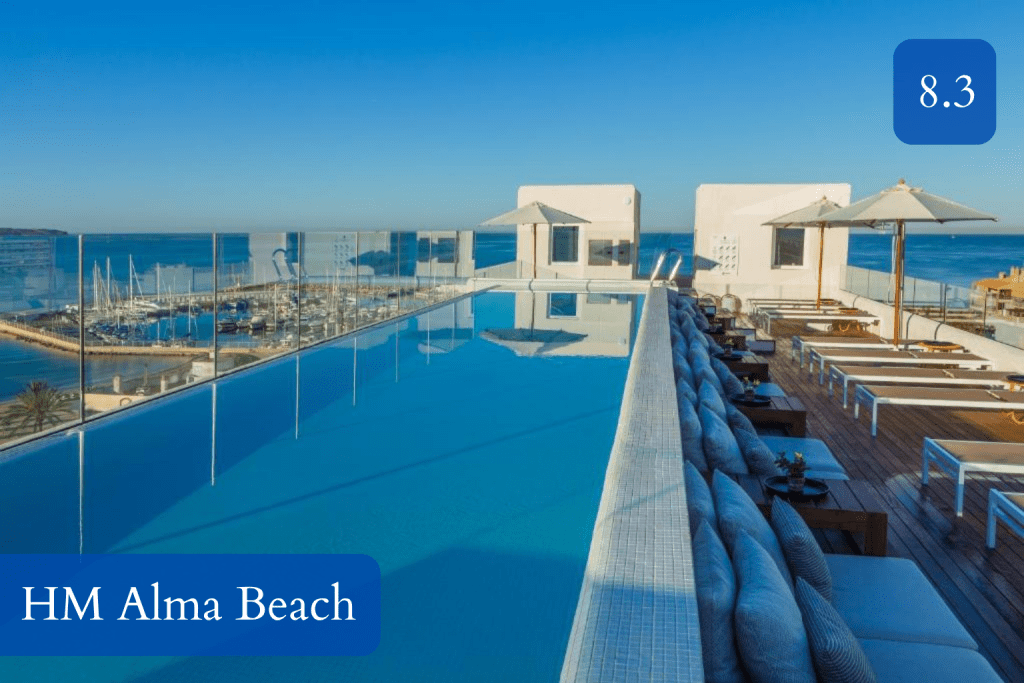 adults-only rooftop and pool terrace in Can Pastilla