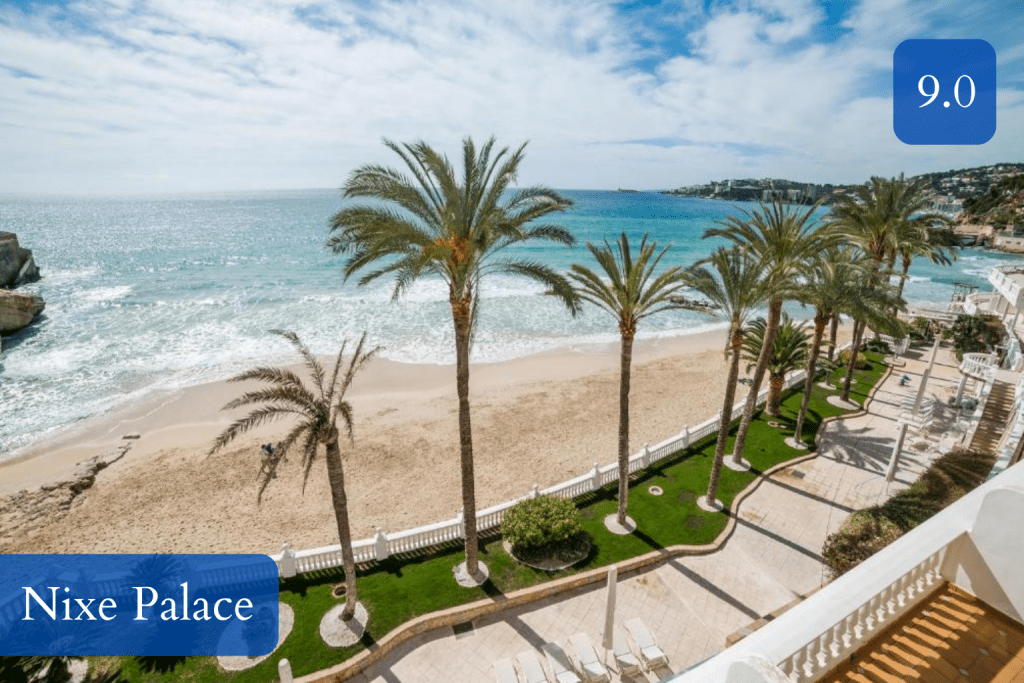 five-star terrace directly above Cala Major Beach