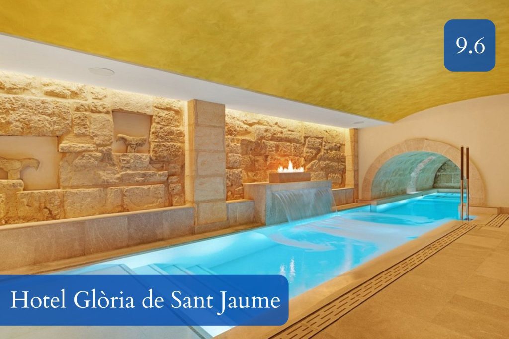 elegant rooftop plunge pool and underground spa