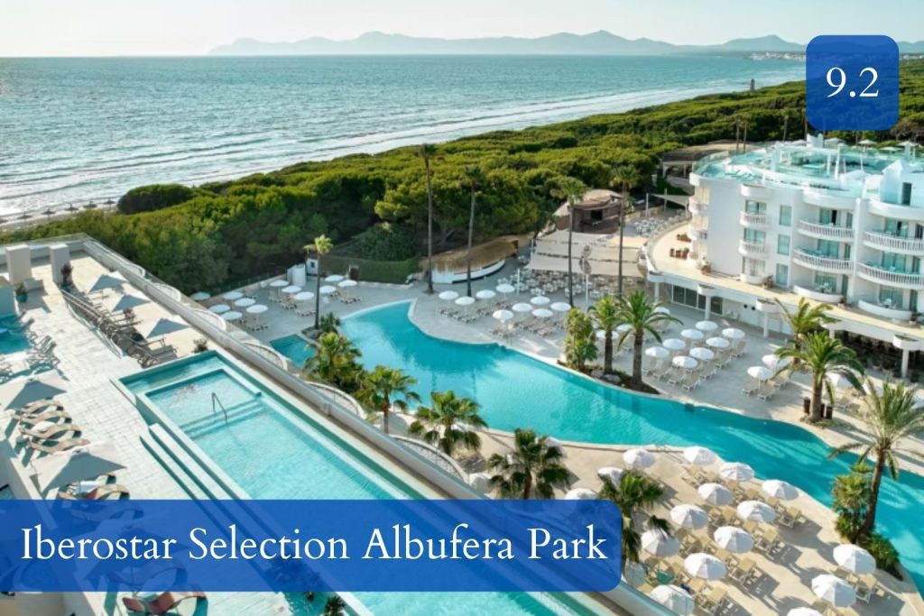 beachfront family pools and the long sand of Playa de Muro