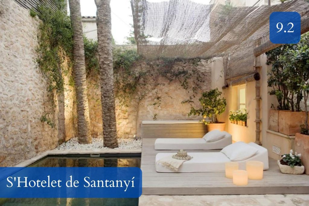 small stone patio pool in the heart of Santanyi