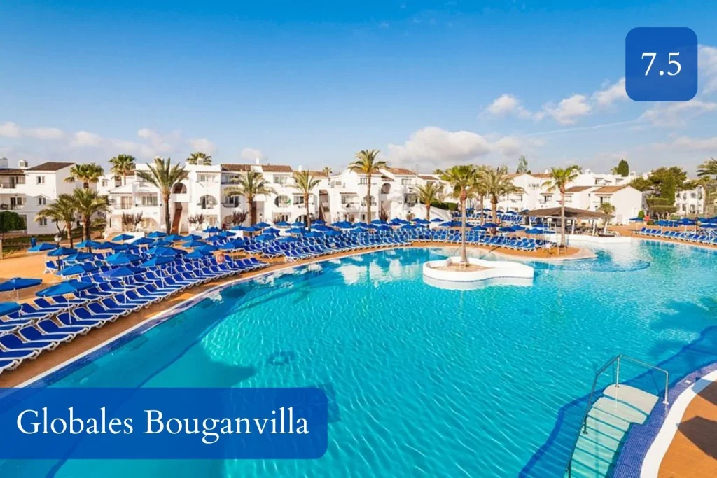 Main lagoon-style pool at Globales Bouganvilla near Sa Coma, Mallorca