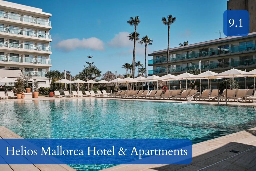 Outdoor pool area at Helios Mallorca Hotel & Apartments in Can Pastilla, Mallorca