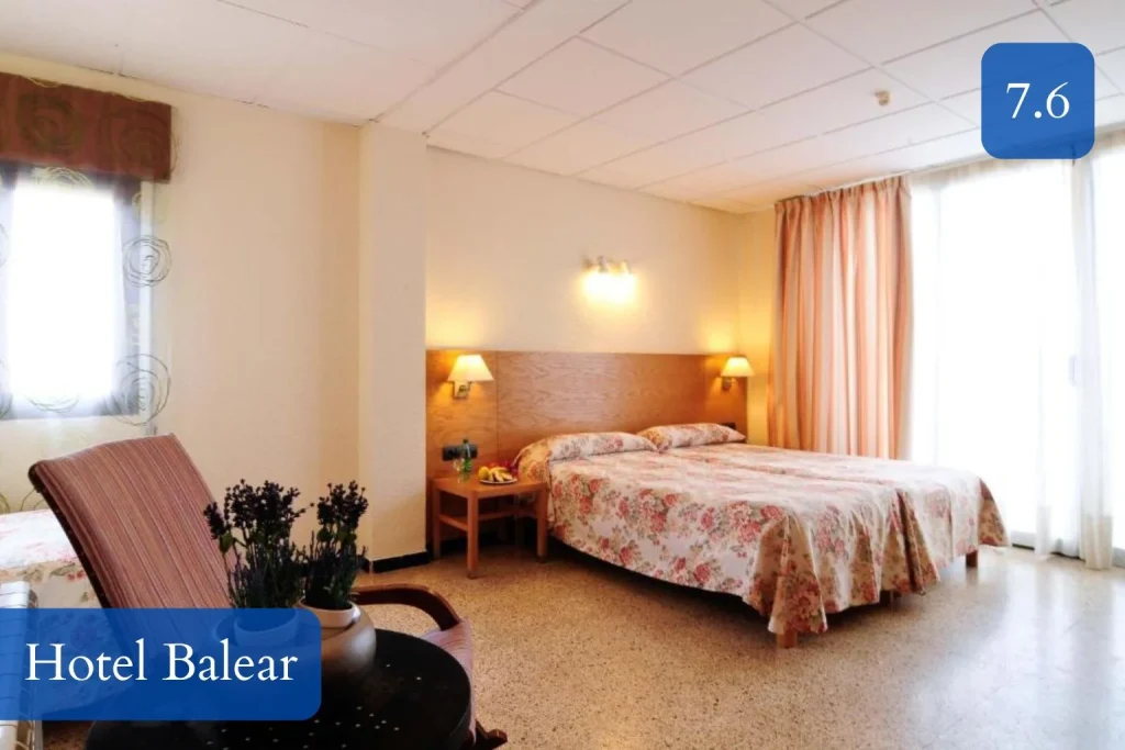 Standard guest room at Hotel Balear in Can Pastilla, Mallorca