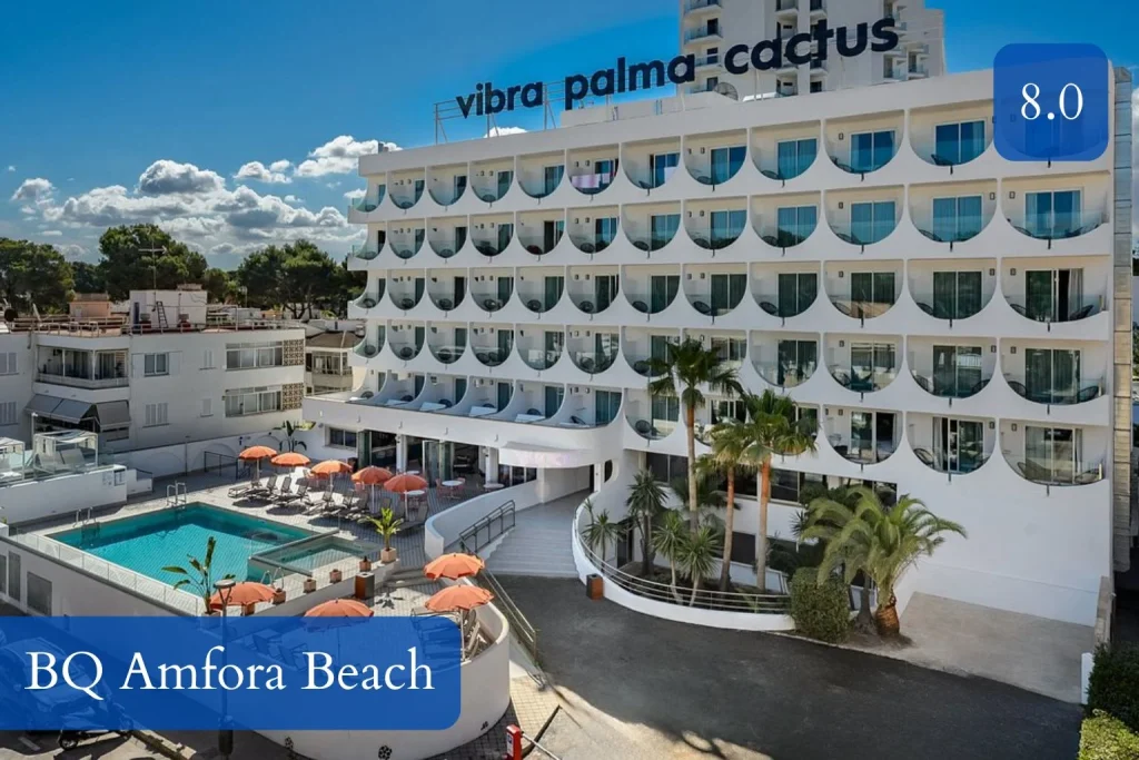 Exterior and pool area at Hotel Vibra Palma Cactus in Playa de Palma, Mallorca