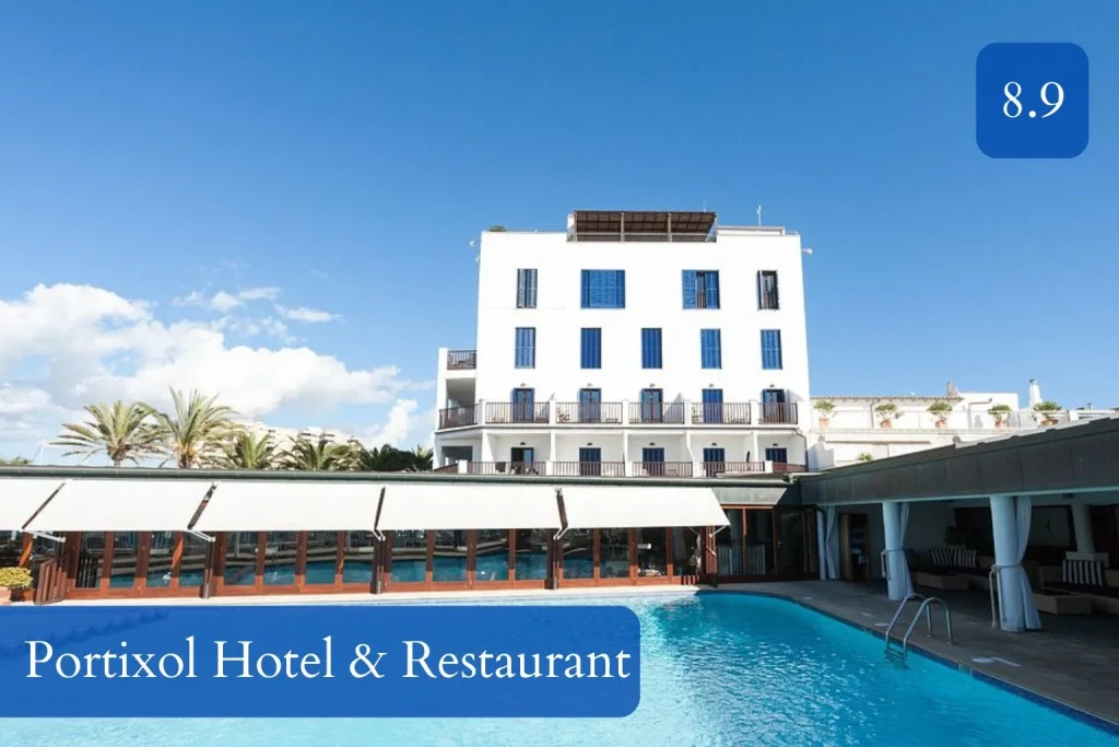 Outdoor pool at Portixol Hotel & Restaurant in Portixol near Palma de Mallorca
