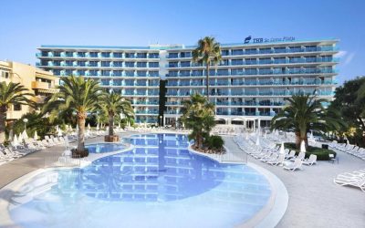 THB Sa Coma Platja Mallorca hotel view from swimming pool