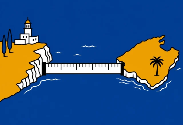 Wie weit ist Mallorca vom Festland entfernt?