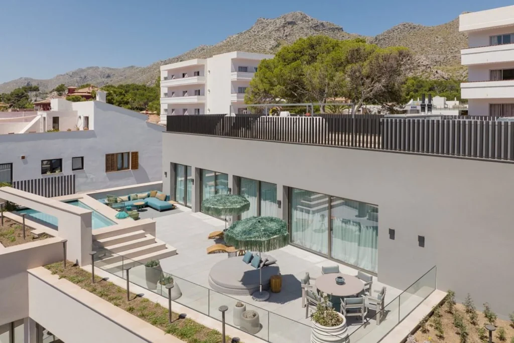 Private suite terrace at El Vicenç de la Mar in Cala San Vicenç, Mallorca