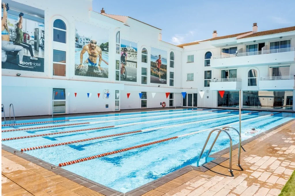 Olympic swimming pool at Hoposa Villaconcha Family & Sport in Port de Pollença, Mallorca.